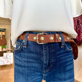 Studded Belt- Saddle