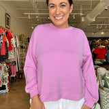 Cora Athleisure Sweatshirt- Orchid