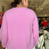 Cora Athleisure Sweatshirt- Orchid