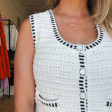 Luxe Sweater Vest- Ivory