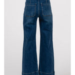 A Line Darted Jeans - Dark Wash - Elle Maxine