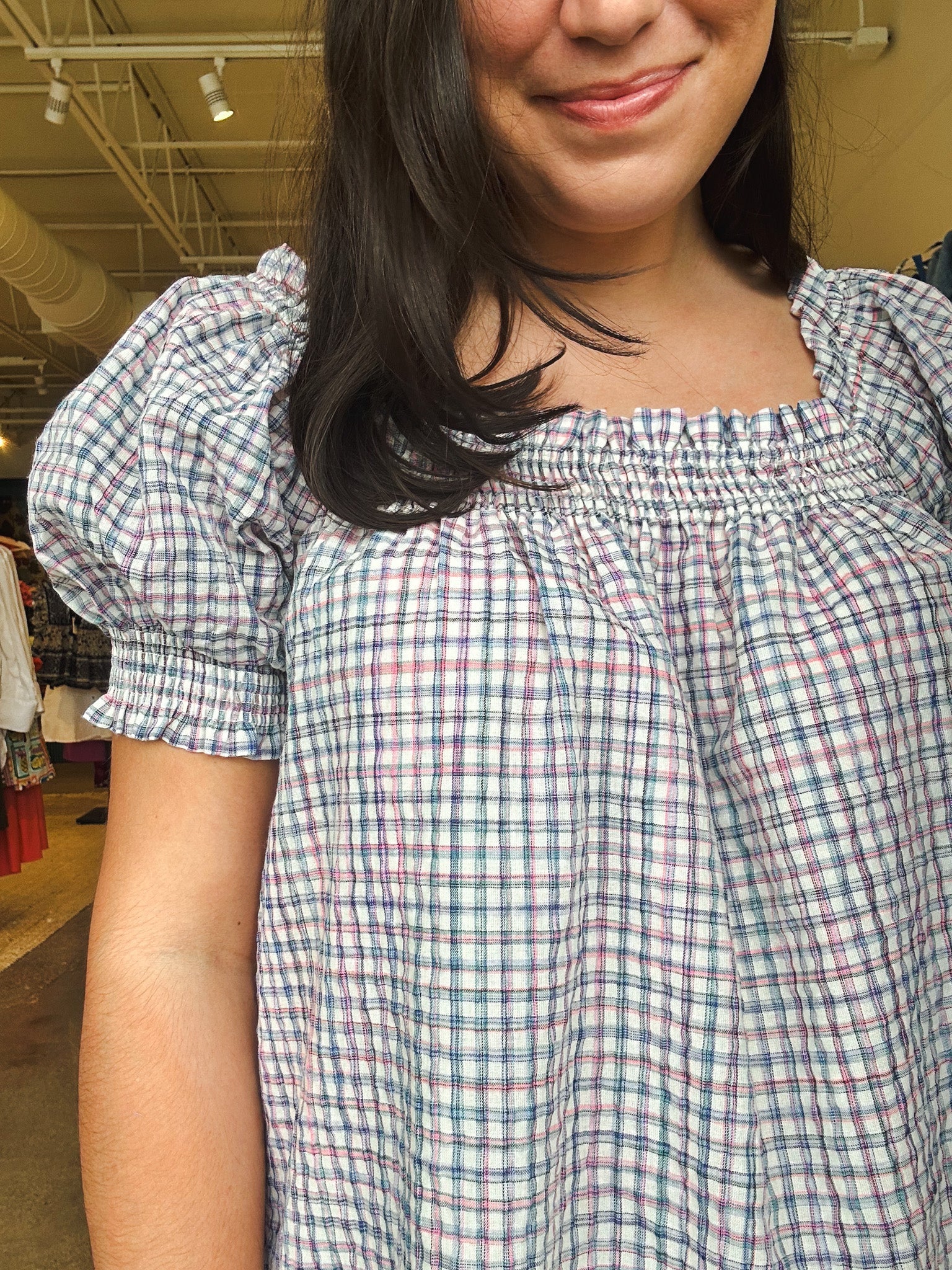 Aegean Plaid Dress - Elle Maxine