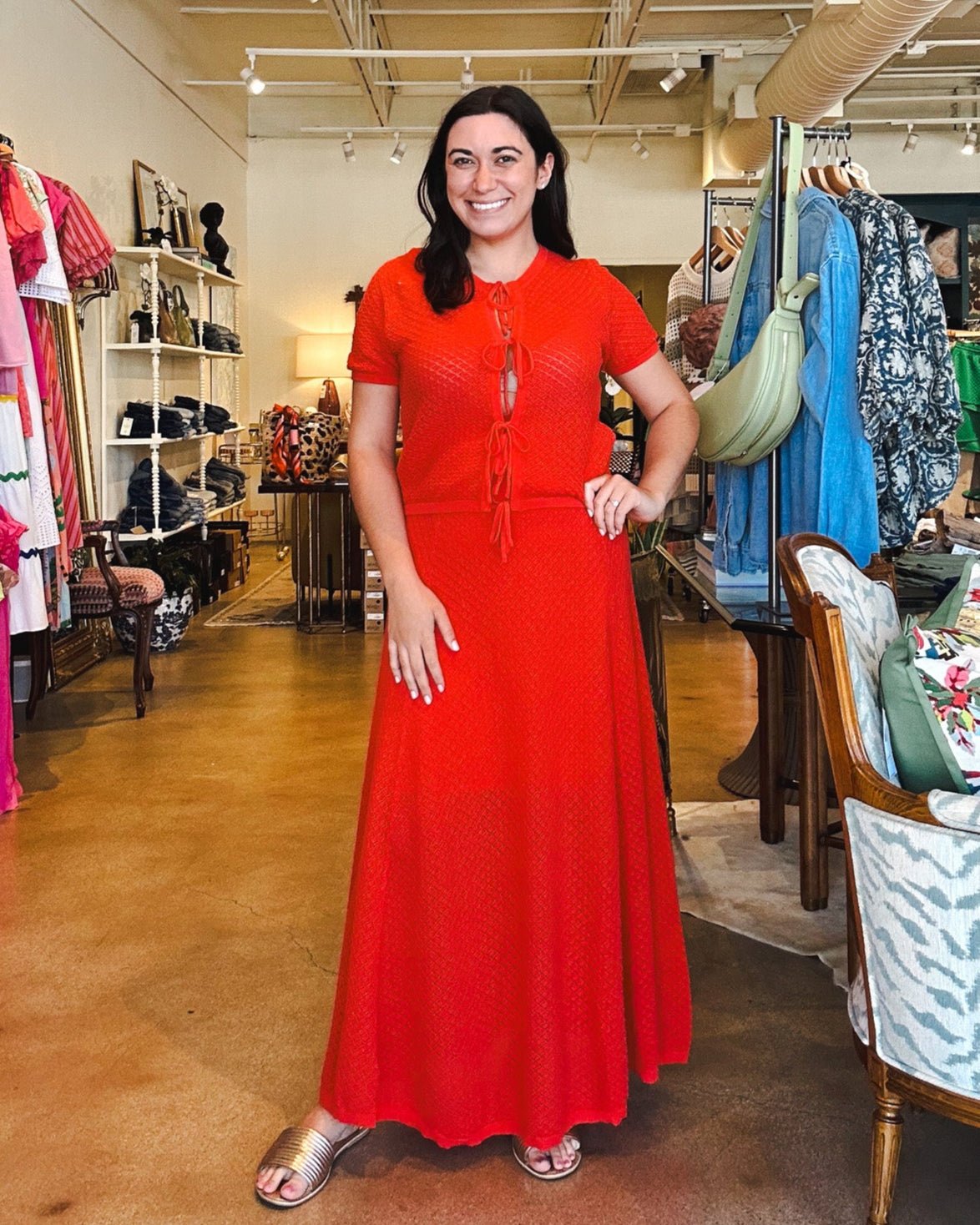 Affoue Skirt - Rouge Red - Elle Maxine