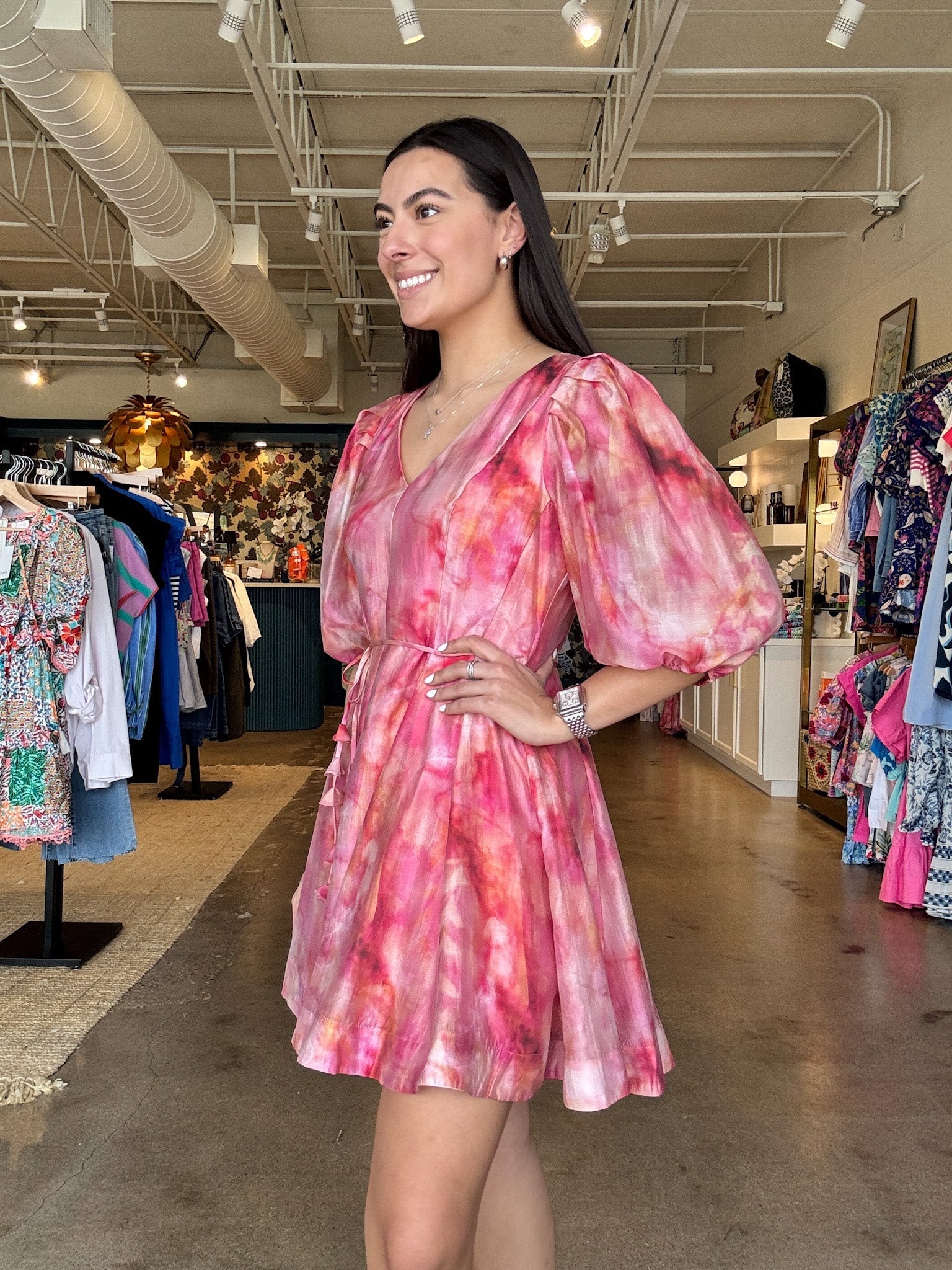 Alexis Puff Sleeve Dress - Elle Maxine