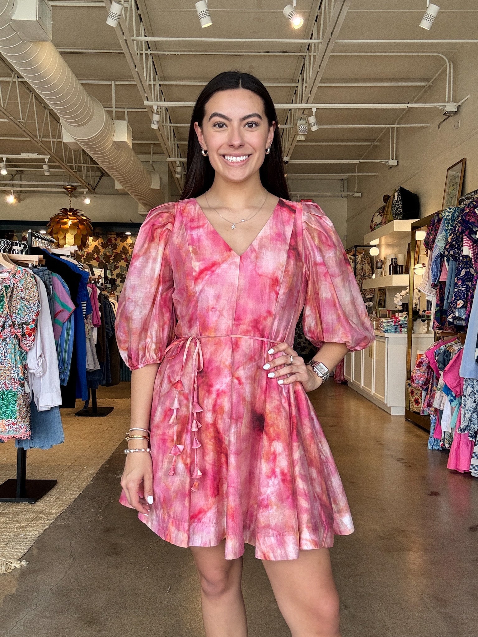 Alexis Puff Sleeve Dress - Elle Maxine