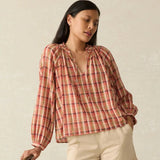 Annalise Top - Sunset Gingham - Elle Maxine