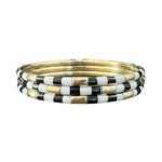 Aquarius Stack - Black/White (Thin) - Elle Maxine