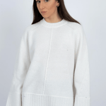 Ariadne Sweater - White - Elle Maxine