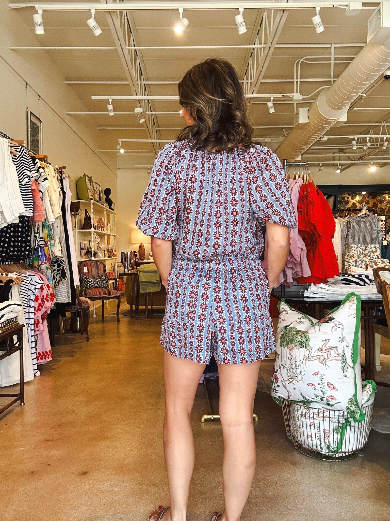 Asha Shorts - Omari Hibiscus - Elle Maxine