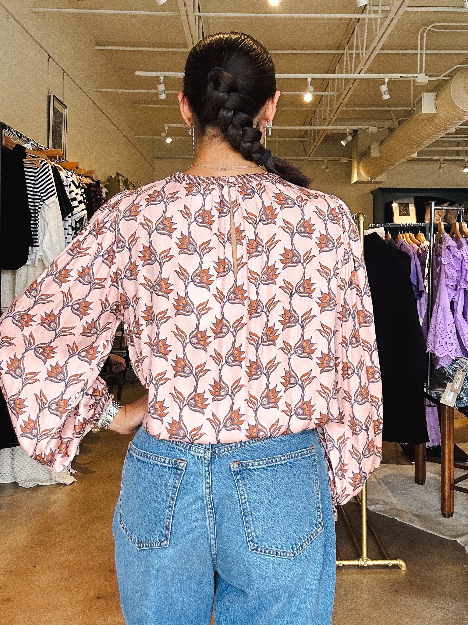 Ayla Blouse - Redwood - Elle Maxine