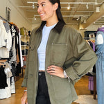 Barn Jacket - Burnt Olive - Elle Maxine