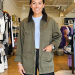 Barn Jacket - Burnt Olive - Elle Maxine