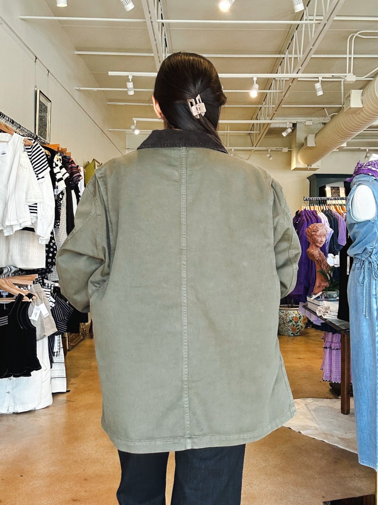 Barn Jacket - Burnt Olive - Elle Maxine