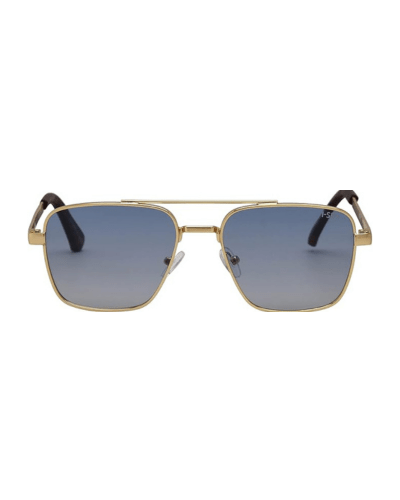Brooks Sunglasses - Gold/Blue - Elle Maxine
