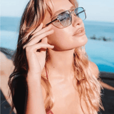 Brooks Sunglasses - Gold/Blue - Elle Maxine