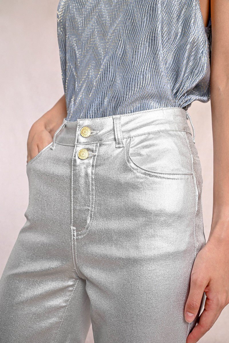 Brynn Pants - Silver - Elle Maxine