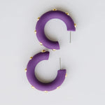 Candace Medium Earrings - Plum - Elle Maxine
