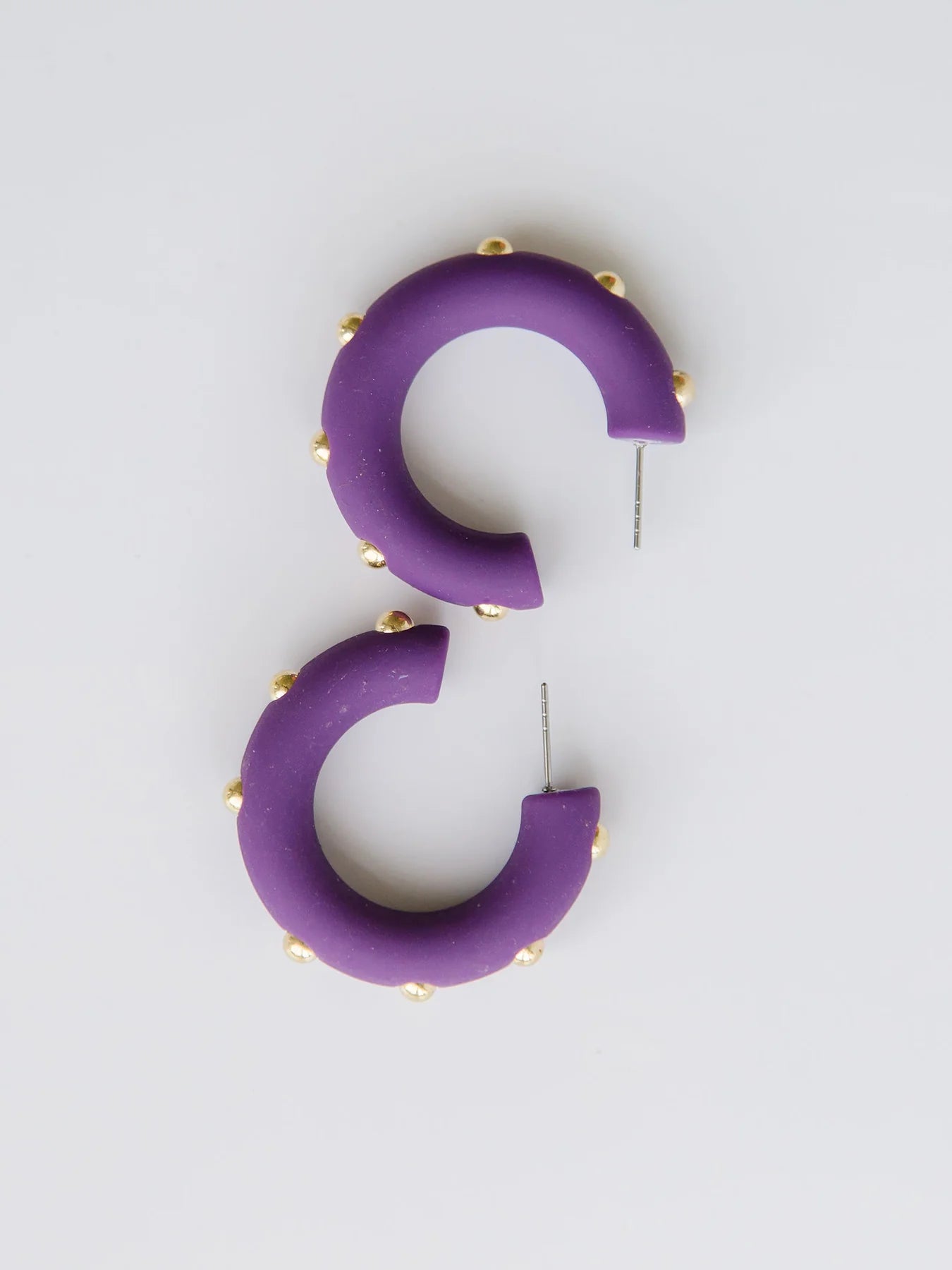 Candace Medium Earrings - Plum - Elle Maxine
