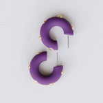 Candace Small Earrings - Plum - Elle Maxine