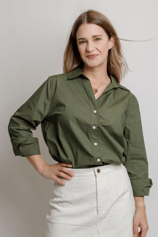 Carolina Shirt - Moss - Elle Maxine