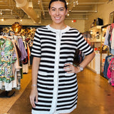 Cate Button Knit Dress - Elle Maxine