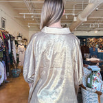 Celia Collared Blouse - Gold - Elle Maxine