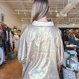 Celia Collared Blouse - Gold - Elle Maxine