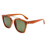 Chloe Sunglasses - Maple/Green - Elle Maxine