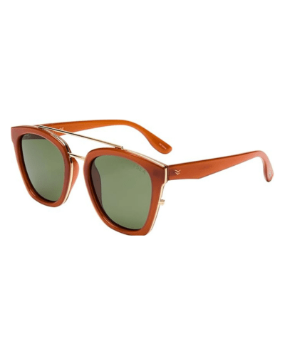 Chloe Sunglasses - Maple/Green - Elle Maxine