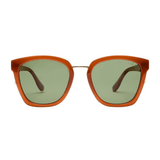 Chloe Sunglasses - Maple/Green - Elle Maxine