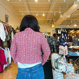 Coco Tweed Blazer - Pink - Elle Maxine