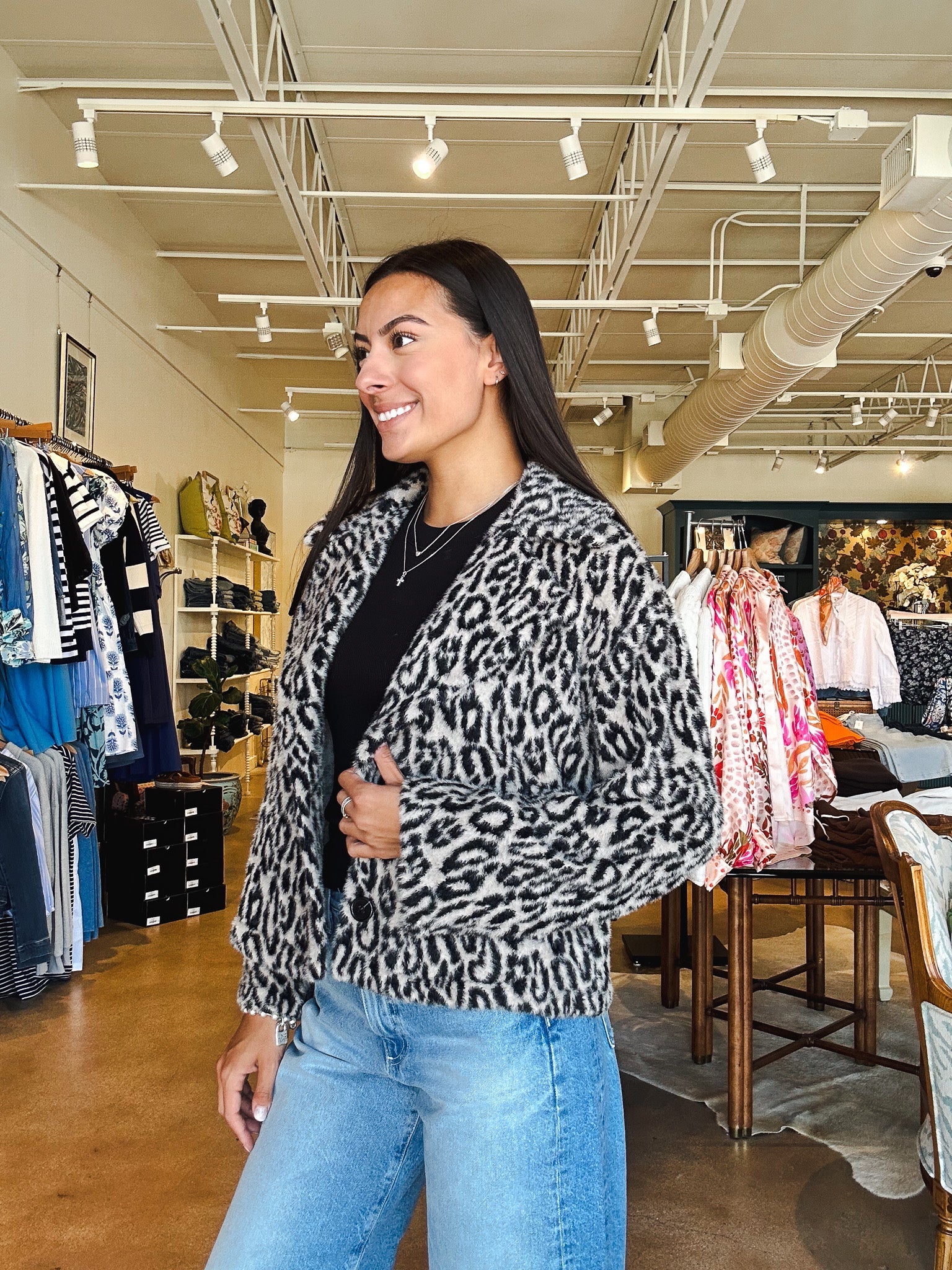 Colette Fur Jacket - Elle Maxine