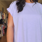 Cora Elastic Shift Dress - Lavender - Elle Maxine