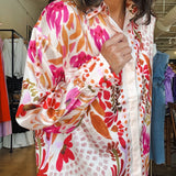 Dani Floral Scarf Blouse - Elle Maxine