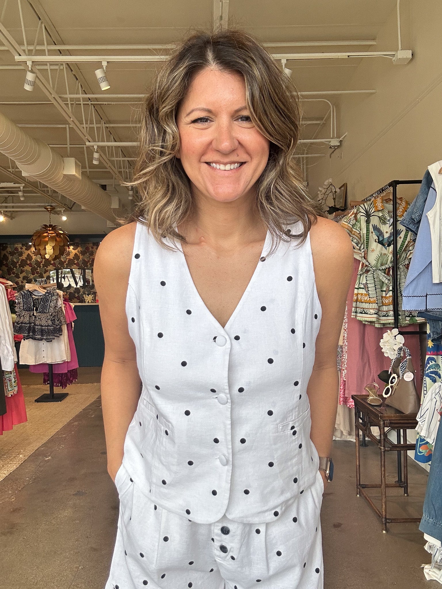 Dellis Vest - Dot - Elle Maxine