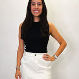 Dressy Twist Tee - Black - Elle Maxine