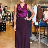 Eden Midi Skirt - Maroon - Elle Maxine