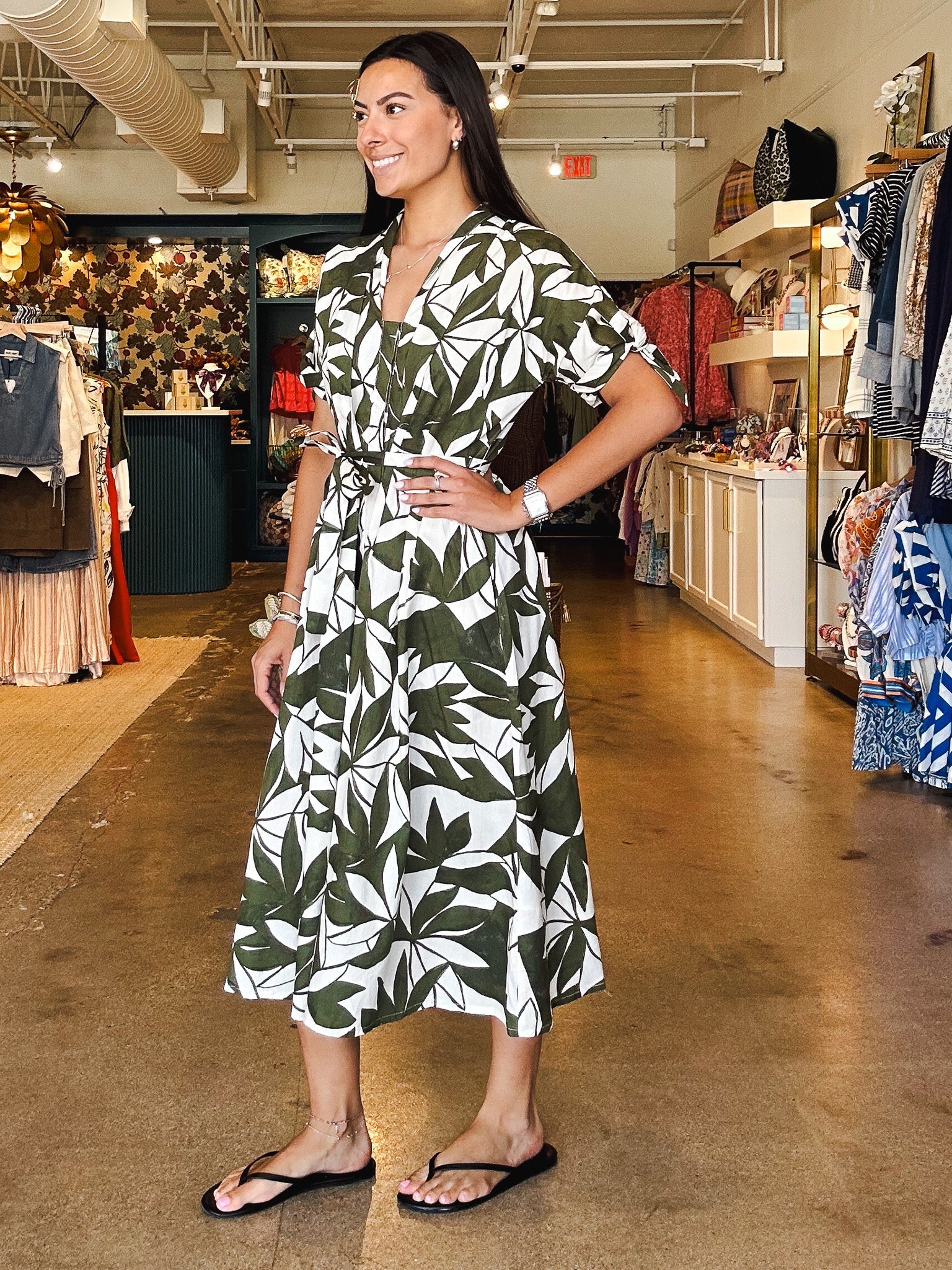 Emerald Canopy Dress - Elle Maxine