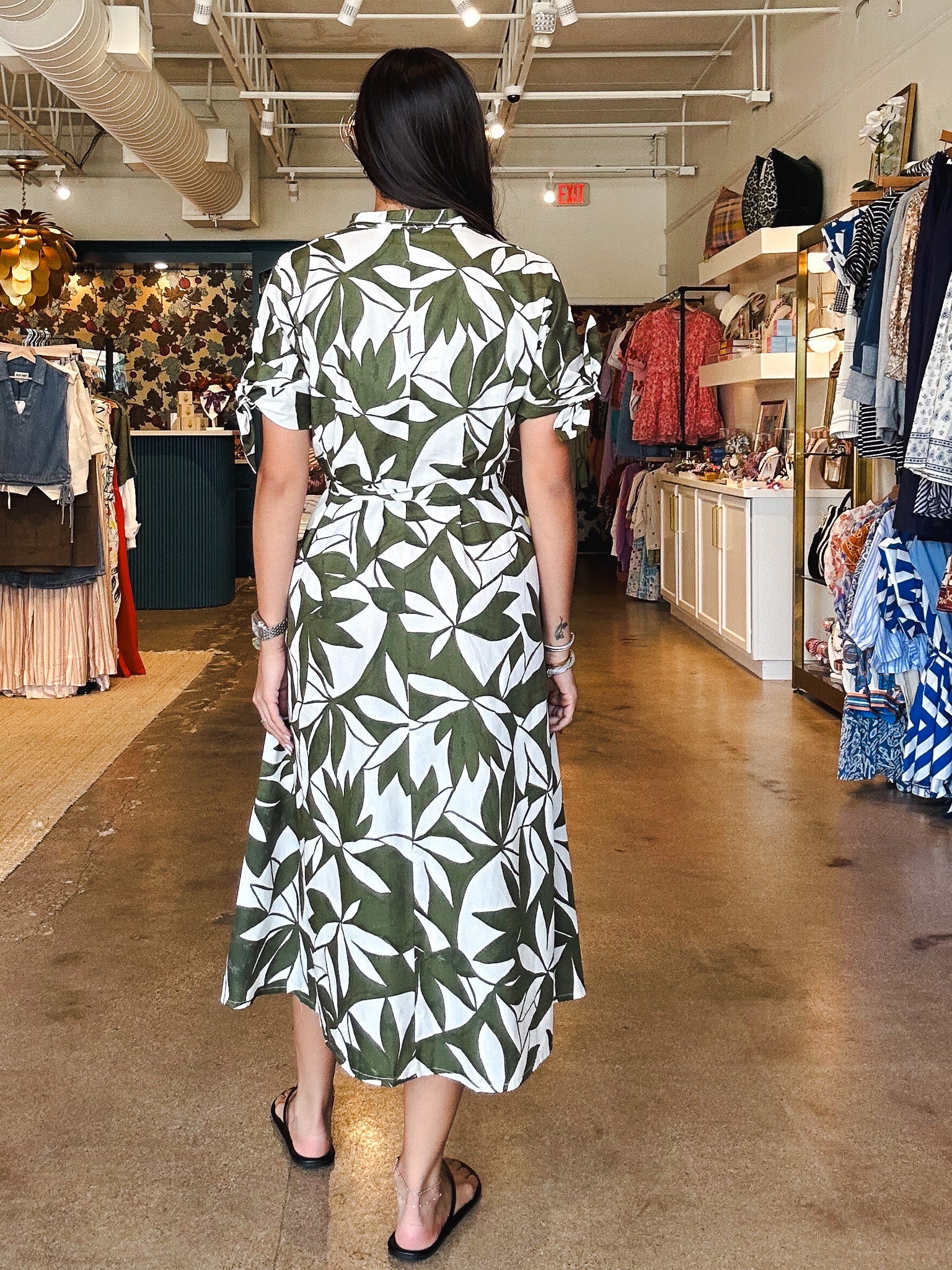 Emerald Canopy Dress - Elle Maxine