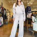 Erika Drawstring Pant - Taupe - Elle Maxine