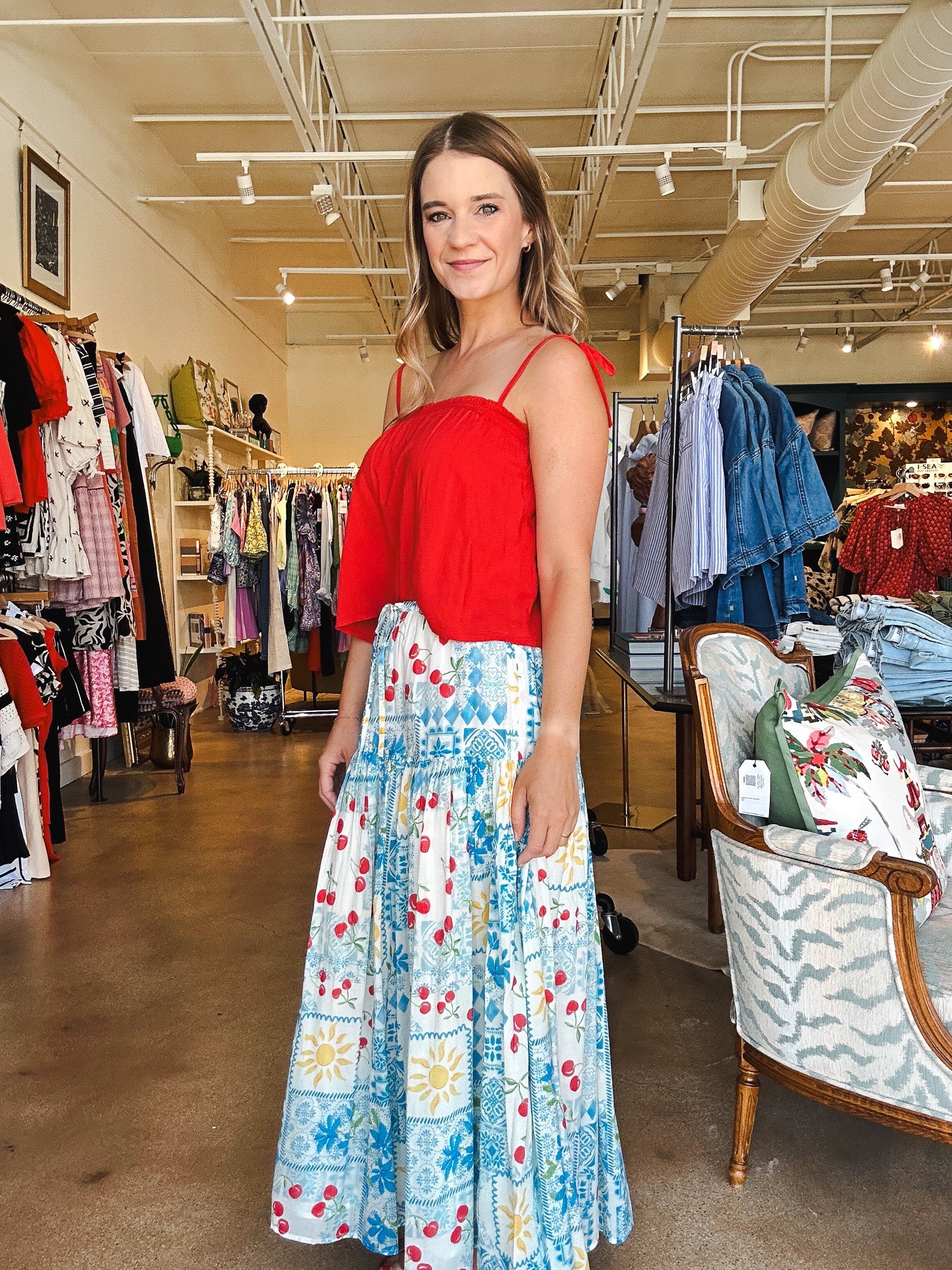 Glassell Maxi Skirt - Elle Maxine