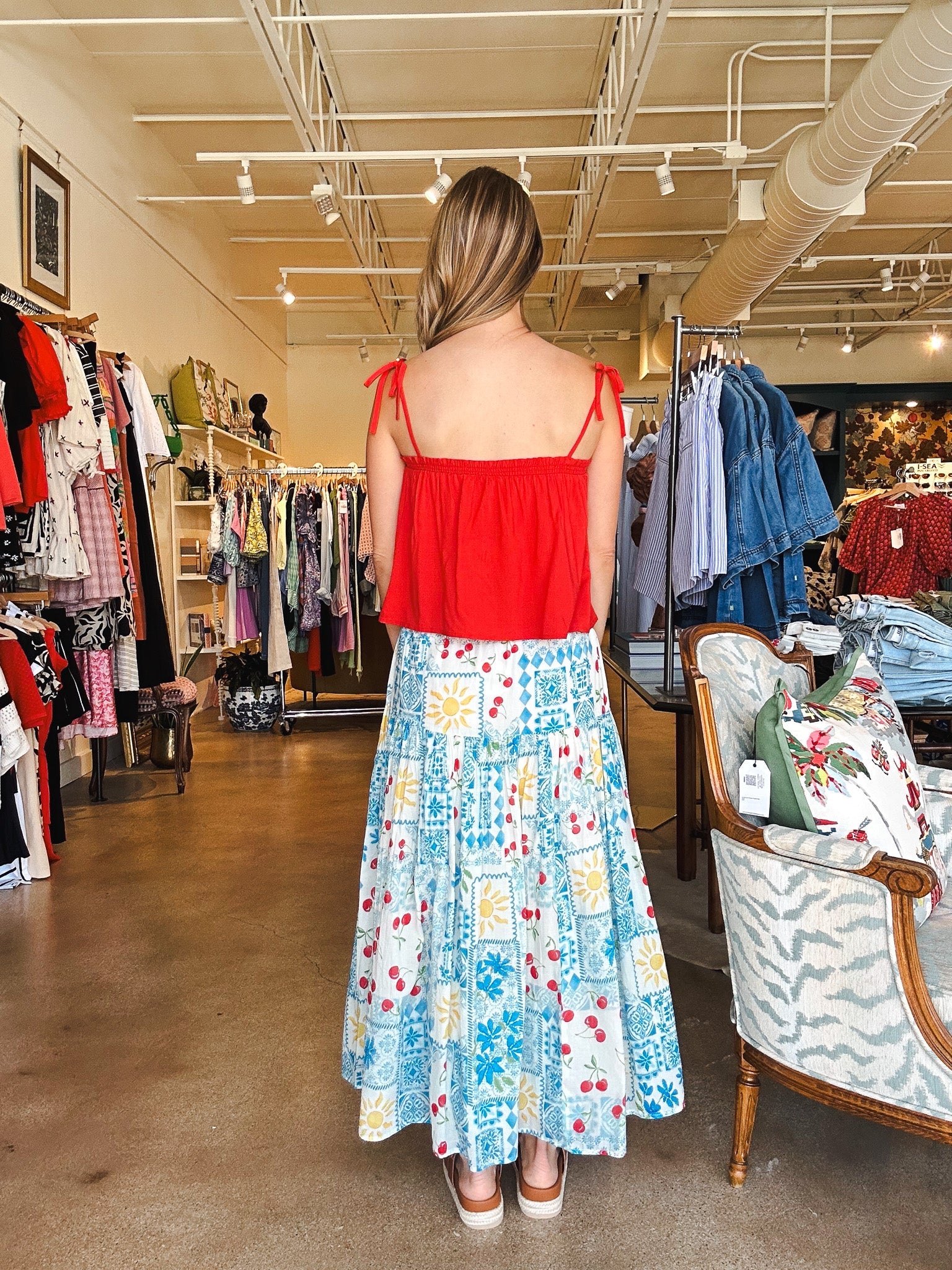 Glassell Maxi Skirt - Elle Maxine
