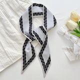 Gray Long Scarf Twilly - Elle Maxine