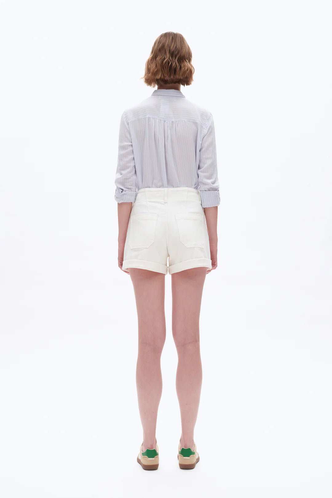 Hailee High Rise Short - White - Elle Maxine