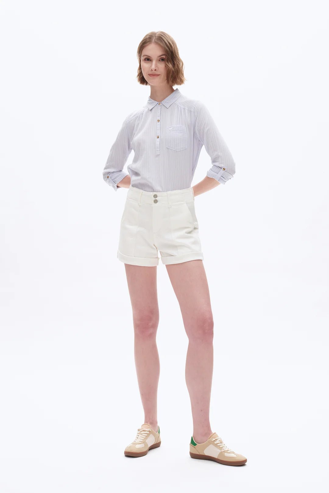 Hailee High Rise Short - White - Elle Maxine