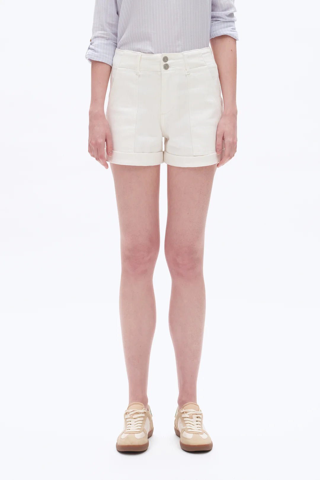Hailee High Rise Short - White - Elle Maxine
