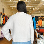 Heather Pearl Crew Sweater - Elle Maxine