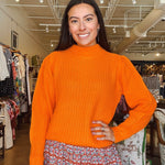 Heidi Sweater - Orange - Elle Maxine