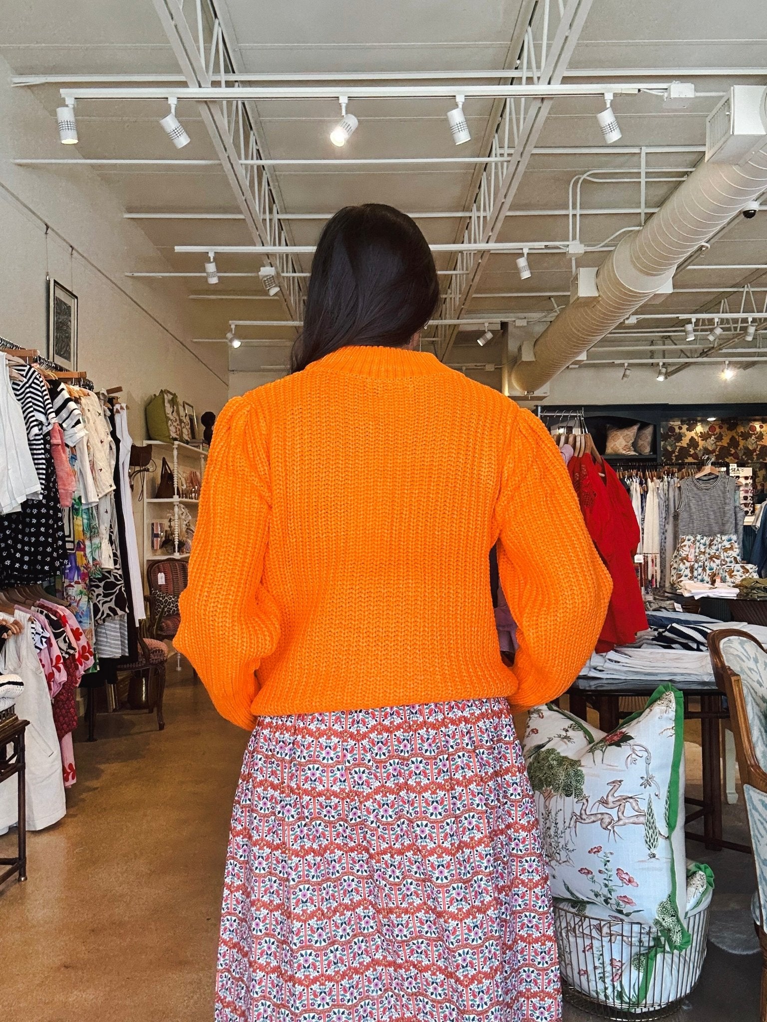Heidi Sweater - Orange - Elle Maxine