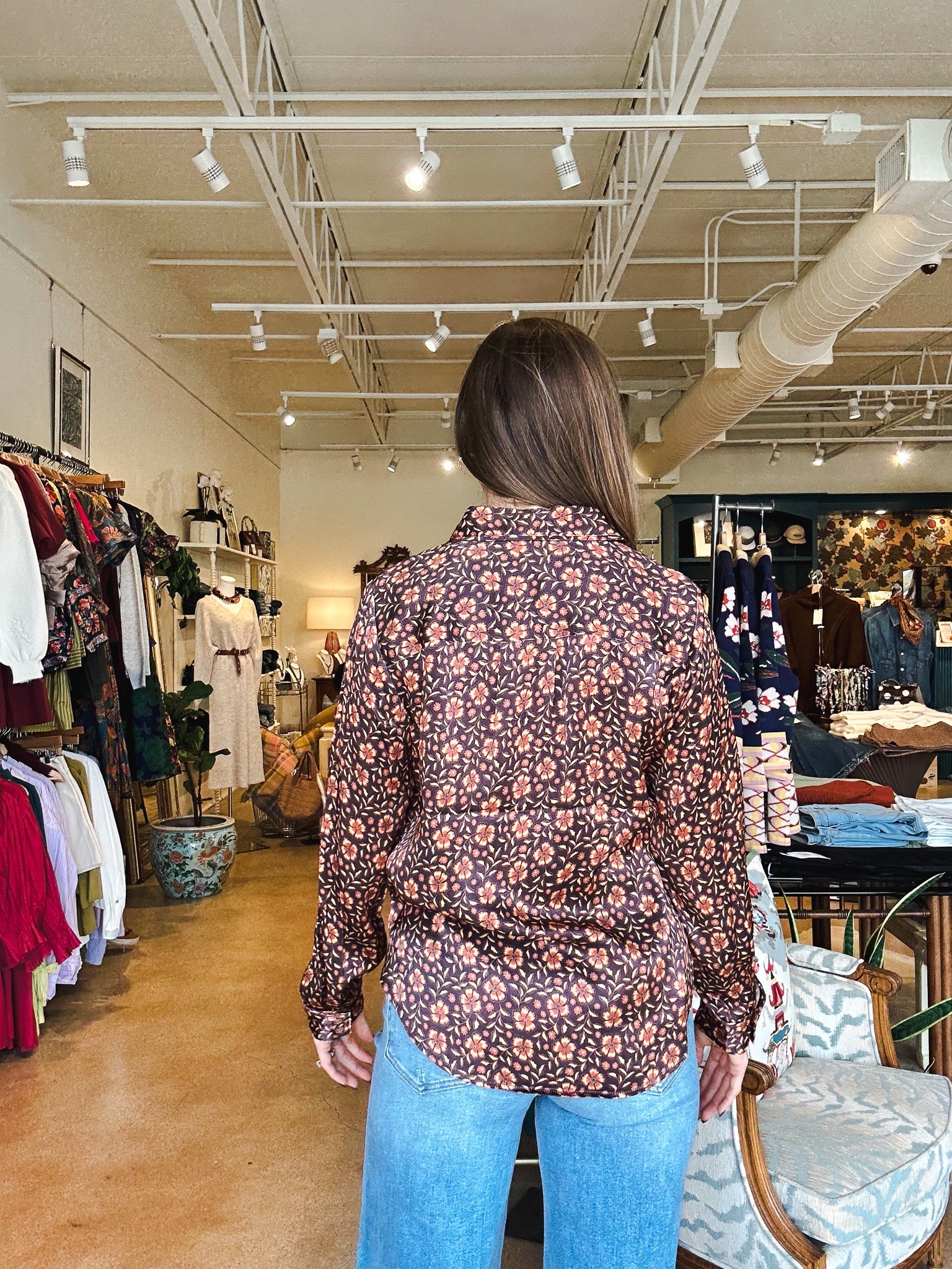 Holden Button Down Top - Pansy - Elle Maxine